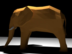 simple elephant 3D Model
