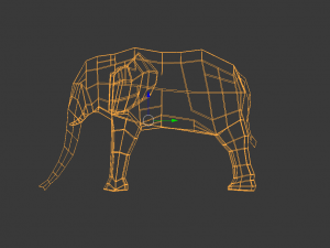 simple elephant Modèle 3D