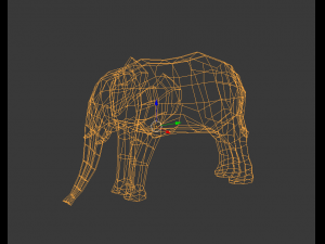 simple elephant Modèle 3D