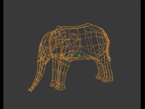 simple elephant 3D Model