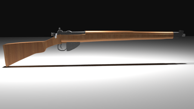 ww2 rifle Modelo 3D .c4d .max .obj .3ds .fbx .stl .blend 