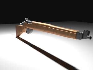 ww2 rifle Modelo 3D