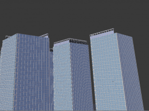 highrise building 2 3Dモデル