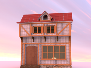 medieval house 3D Modell