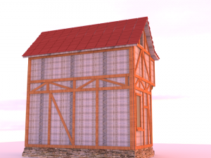 medieval house 3D Modell
