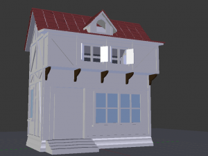 medieval house 3D Modell