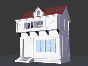 medieval house 3D Modell