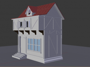 medieval house 3D Modell