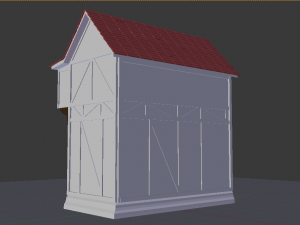 medieval house 3D Modell