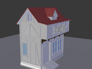 medieval house 3D Modell
