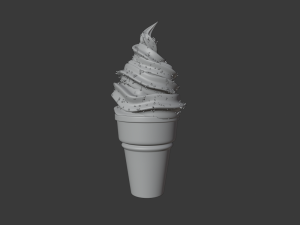 Ice cream cone 3d Updated Model 3D