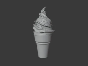 Ice cream cone 3d Updated 3D Model