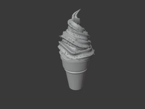 Ice cream cone 3d Updated 3D Model