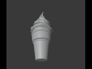 Ice cream cone 3d Updated Model 3D