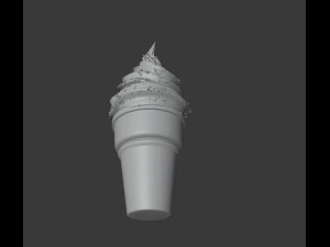 Ice cream cone 3d Updated 3D Model
