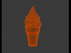 Ice cream cone 3d Updated 3D Model