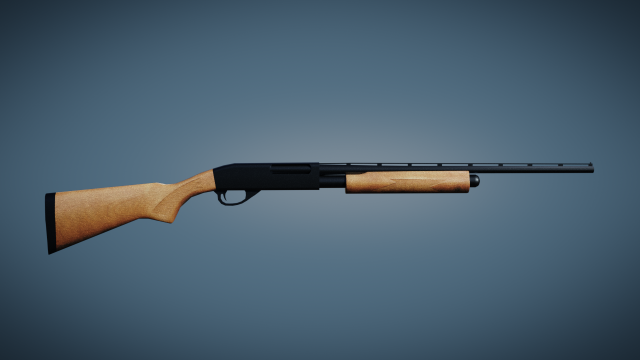 remington shotgun 3Dモデル .c4d .max .obj .3ds .fbx .stl .blend 
