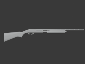remington shotgun 3Dモデル