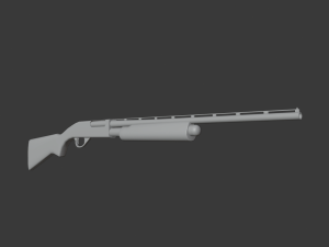 remington shotgun 3Dモデル