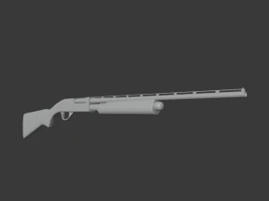 strzelba Remingtona Model 3D