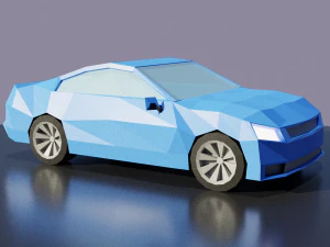 blue car 3D Model