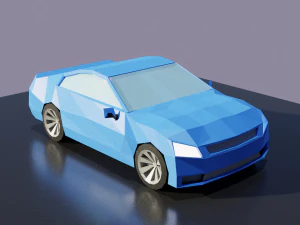 blue car 3D Model