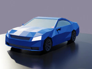 blue car 3D Model