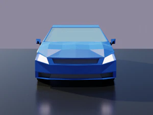blue car 3D Model
