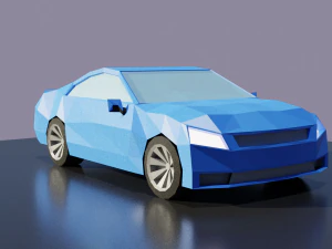 blue car 3D Model