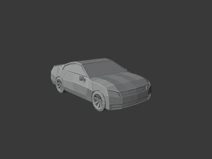 blue car 3D Model