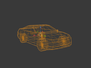 blue car 3D Model