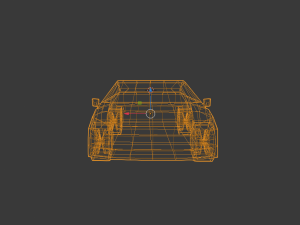 blue car 3D Model