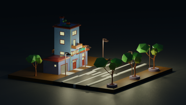 isometric house 3d Modello 3D .c4d .max .obj .3ds .fbx .stl .blend 