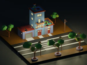 isometric house 3d 3D Model