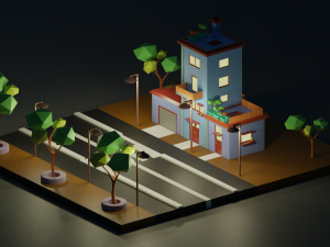 isometric house 3d Modello 3D