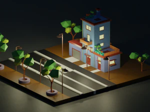isometric house 3d 3D Model