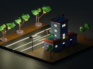 isometric house 3d Modello 3D
