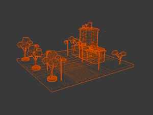 isometric house 3d 3D Model