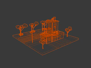 isometric house 3d 3D Model