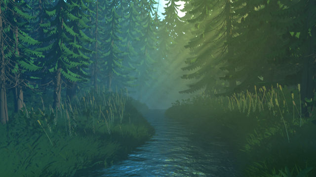 stylized forest 3d 3D Модель .c4d .max .obj .3ds .fbx .stl .blend 