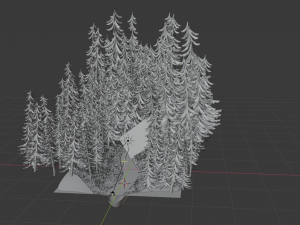 stylized forest 3d 3D Модель