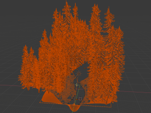 stylized forest 3d 3D Модель