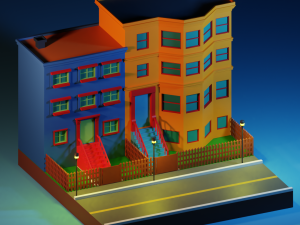 Isometric Building Modelo 3D
