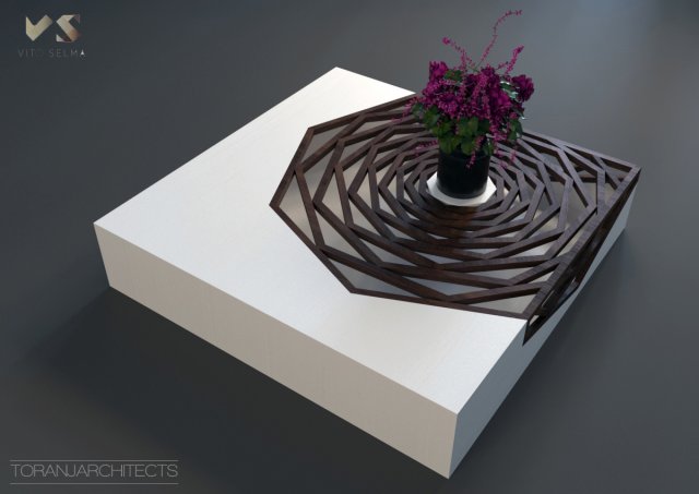 hanako coffee table 3D Modell .c4d .max .obj .3ds .fbx .stl .blend 