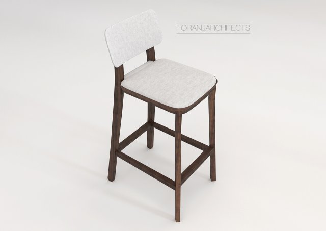 porta venezia bar chair 3D Model .c4d .max .obj .3ds .fbx .stl .blend 