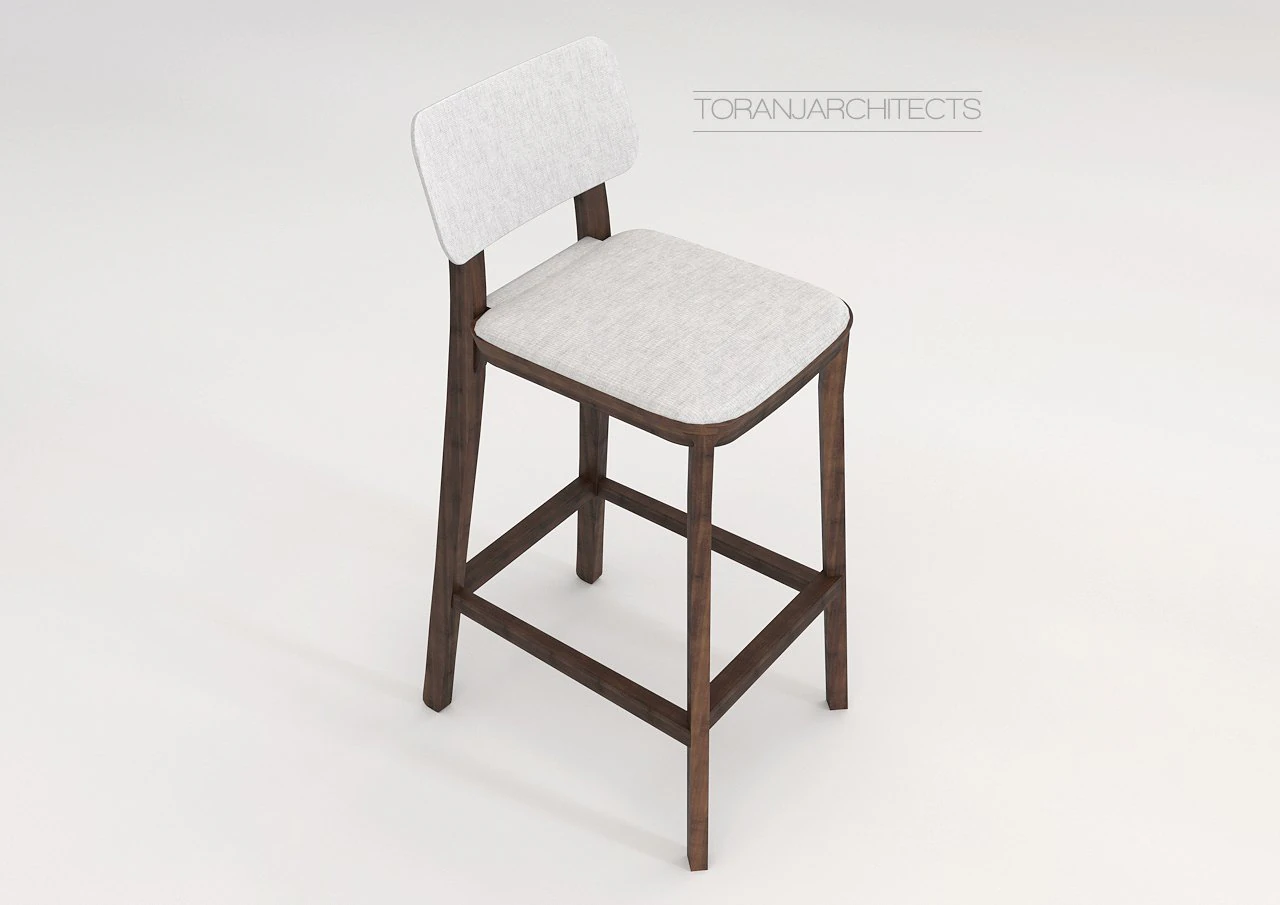 porta venezia bar chair 3D Model .c4d .max .obj .3ds .fbx .stl .blend 