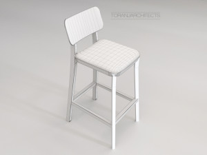 porta venezia bar chair 3D Model