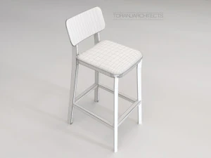 porta venezia bar chair 3D Model