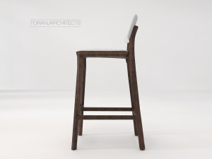 porta venezia bar chair 3D Model
