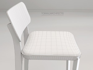 porta venezia bar chair 3D Model